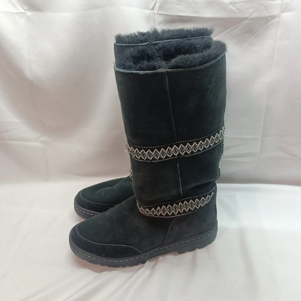 UGG Sundance Revival Tasman Braid Tall 5605 New Zealand Boot Womens‎ 6 Lined